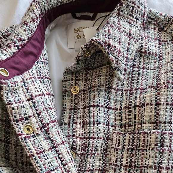 Glitter tweed shirt jacket - Picture 9 of 10